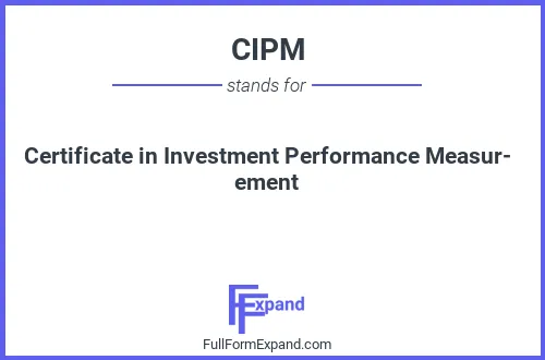 Full form of CIPM