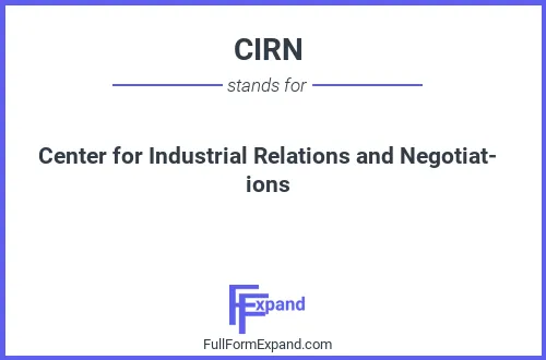 Full form of CIRN