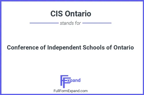 Full form of CIS Ontario
