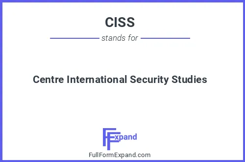 Full form of CISS