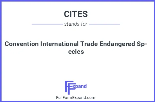 Full form of CITES