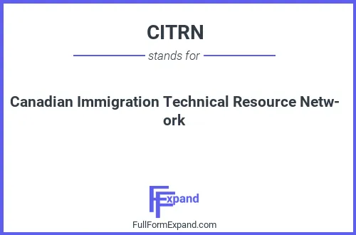 Full form of CITRN