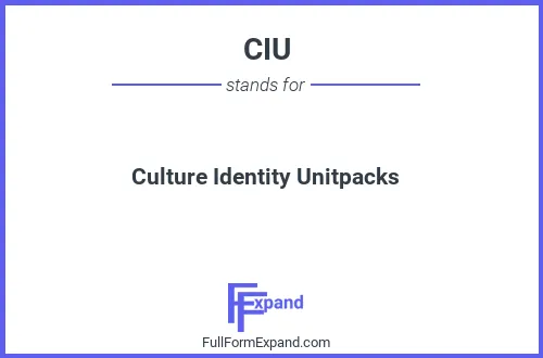 Full form of CIU