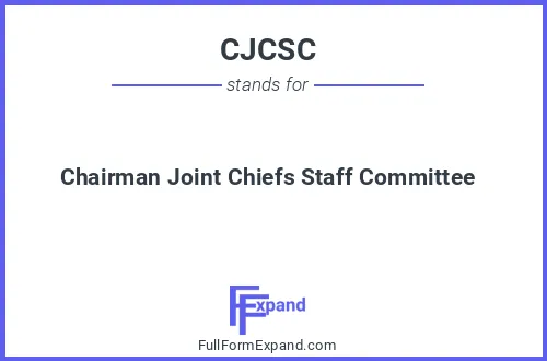 Full form of CJCSC