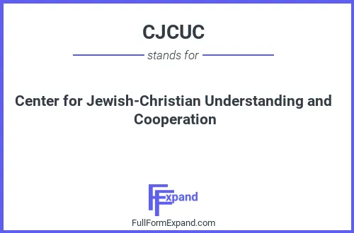 Full form of CJCUC