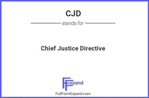 Full form of CJD