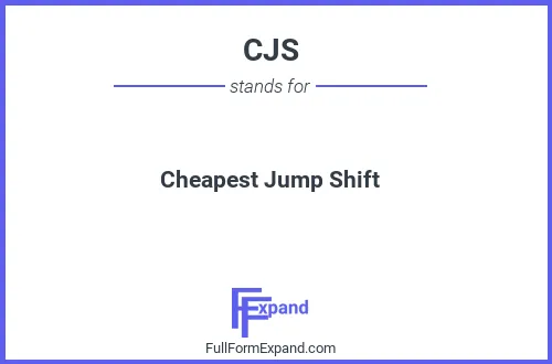 Full form of CJS