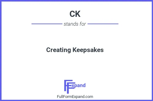 Full form of CK