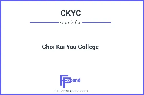 Full form of CKYC