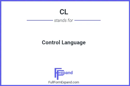 Full form of CL