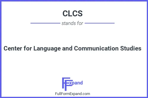 Full form of CLCS