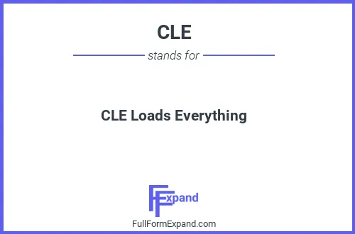 Full form of CLE