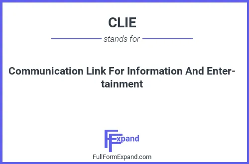 Full form of CLIE