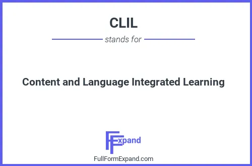 Full form of CLIL