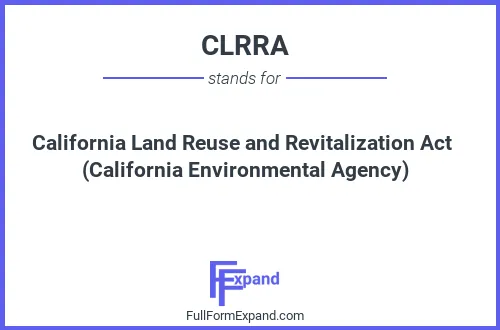 Full form of CLRRA