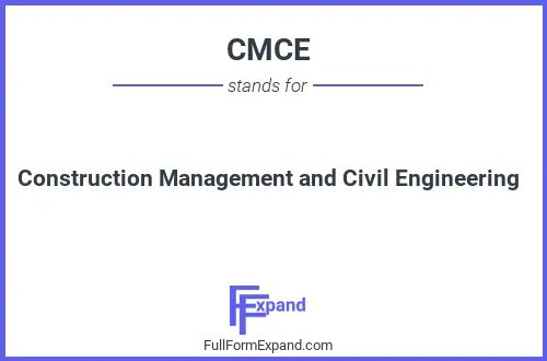 Full form of CMCE