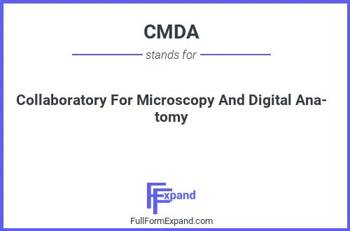 Full form of CMDA