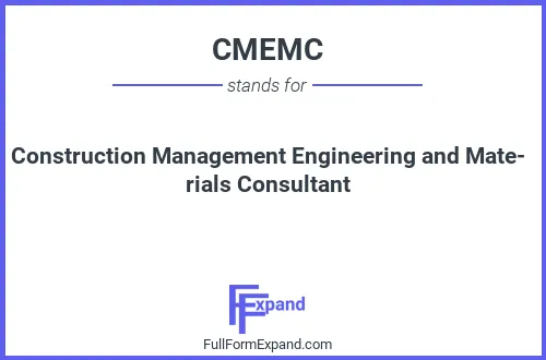 Full form of CMEMC