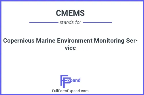 Full form of CMEMS
