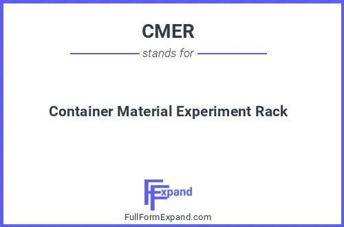 Full form of CMER