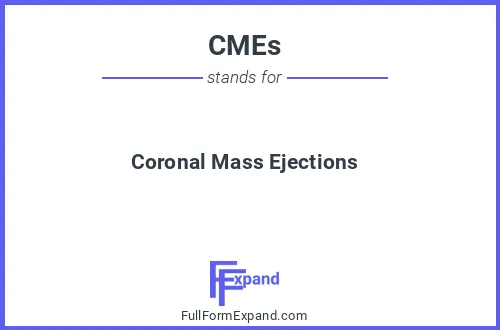 Full form of CMEs