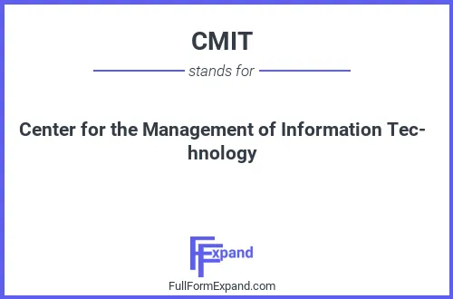 Full form of CMIT