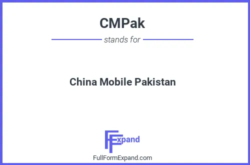 Full form of CMPak