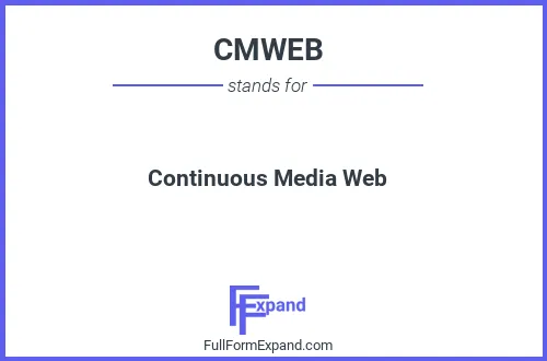 Full form of CMWEB