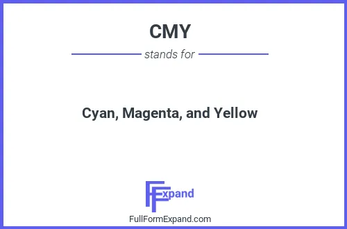 Full form of CMY
