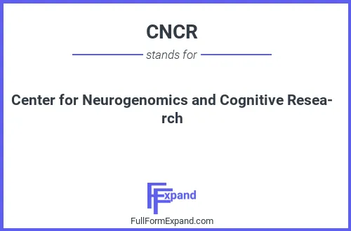 Full form of CNCR