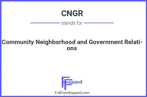 Full form of CNGR