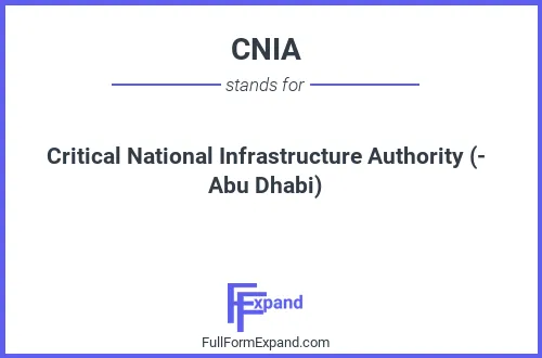 Full form of CNIA
