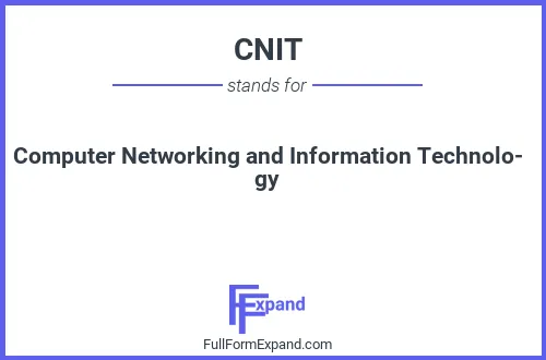 Full form of CNIT