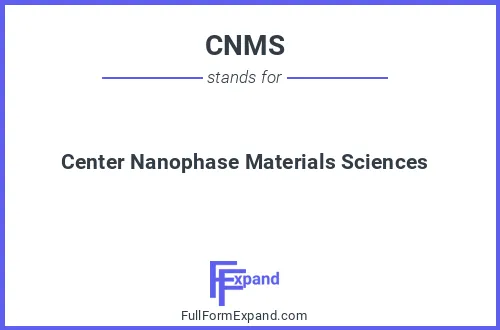 Full form of CNMS