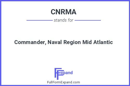 Full form of CNRMA