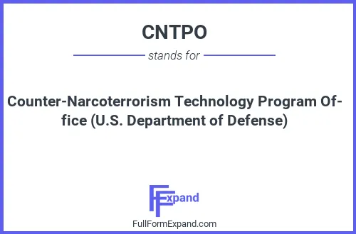 Full form of CNTPO