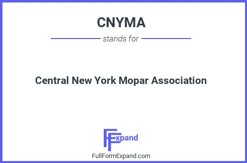 Full form of CNYMA