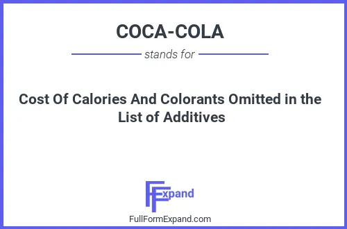 Full form of COCA-COLA