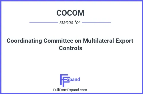 Full form of COCOM