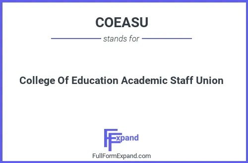 Full form of COEASU