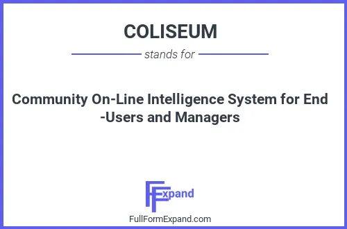 Full form of COLISEUM