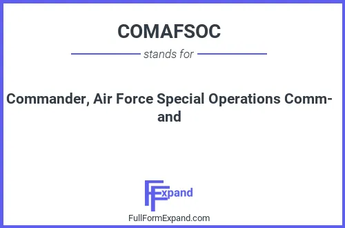 Full form of COMAFSOC