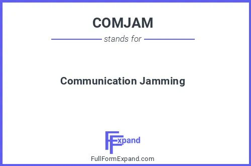 Full form of COMJAM