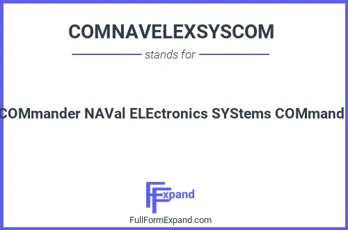 Full form of COMNAVELEXSYSCOM
