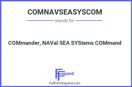 Full form of COMNAVSEASYSCOM
