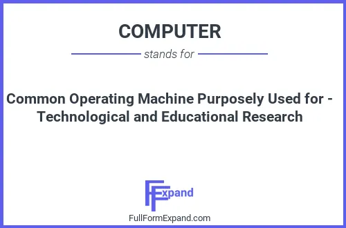 Full form of COMPUTER