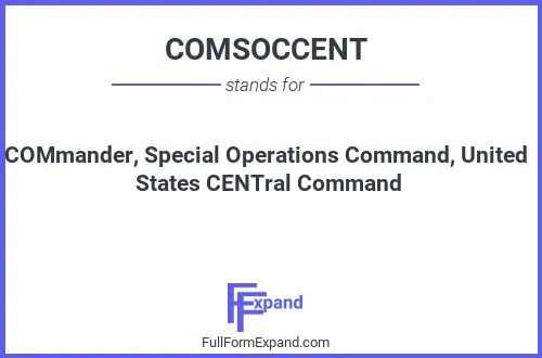 Full form of COMSOCCENT