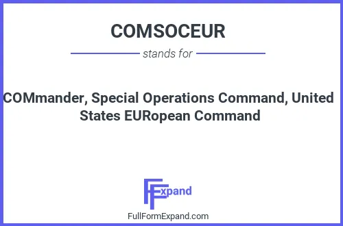 Full form of COMSOCEUR