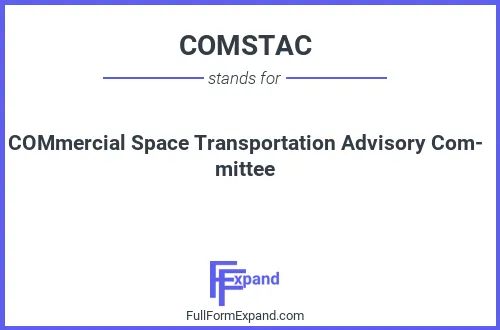 Full form of COMSTAC