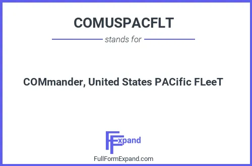 Full form of COMUSPACFLT